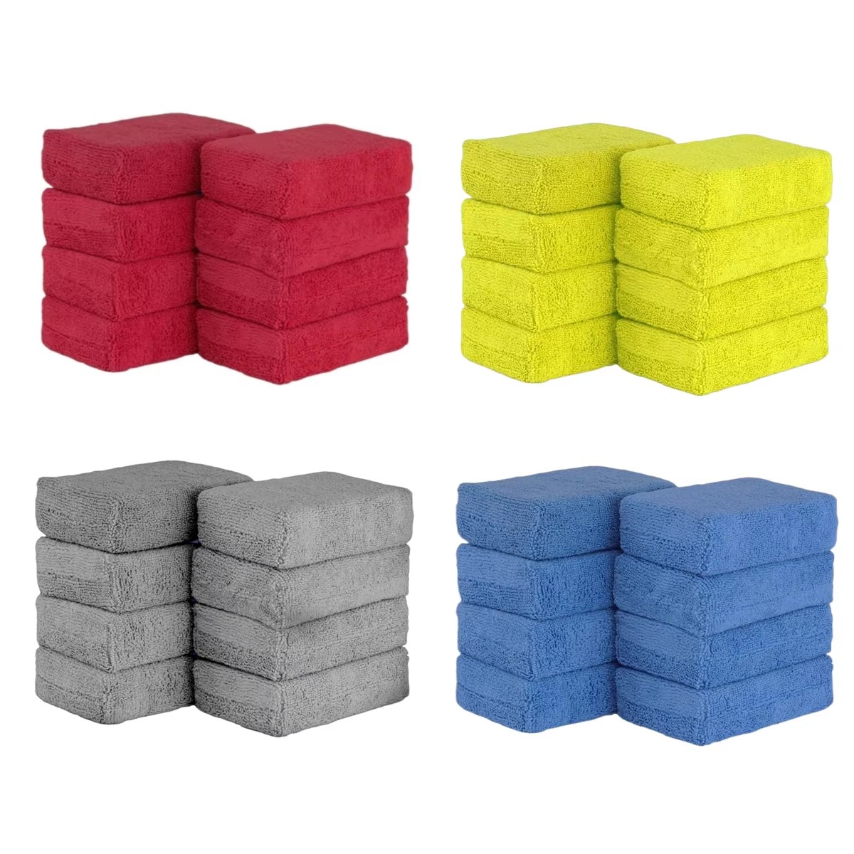 Wax Applicator Pad - 8 stuks microvezel autowasapplicatorpads, zachte autodetailing